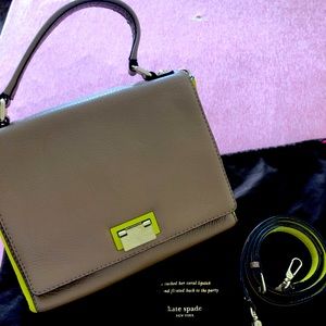 Kate Spade  Top Handle Satchel Crossbody bag Double colour